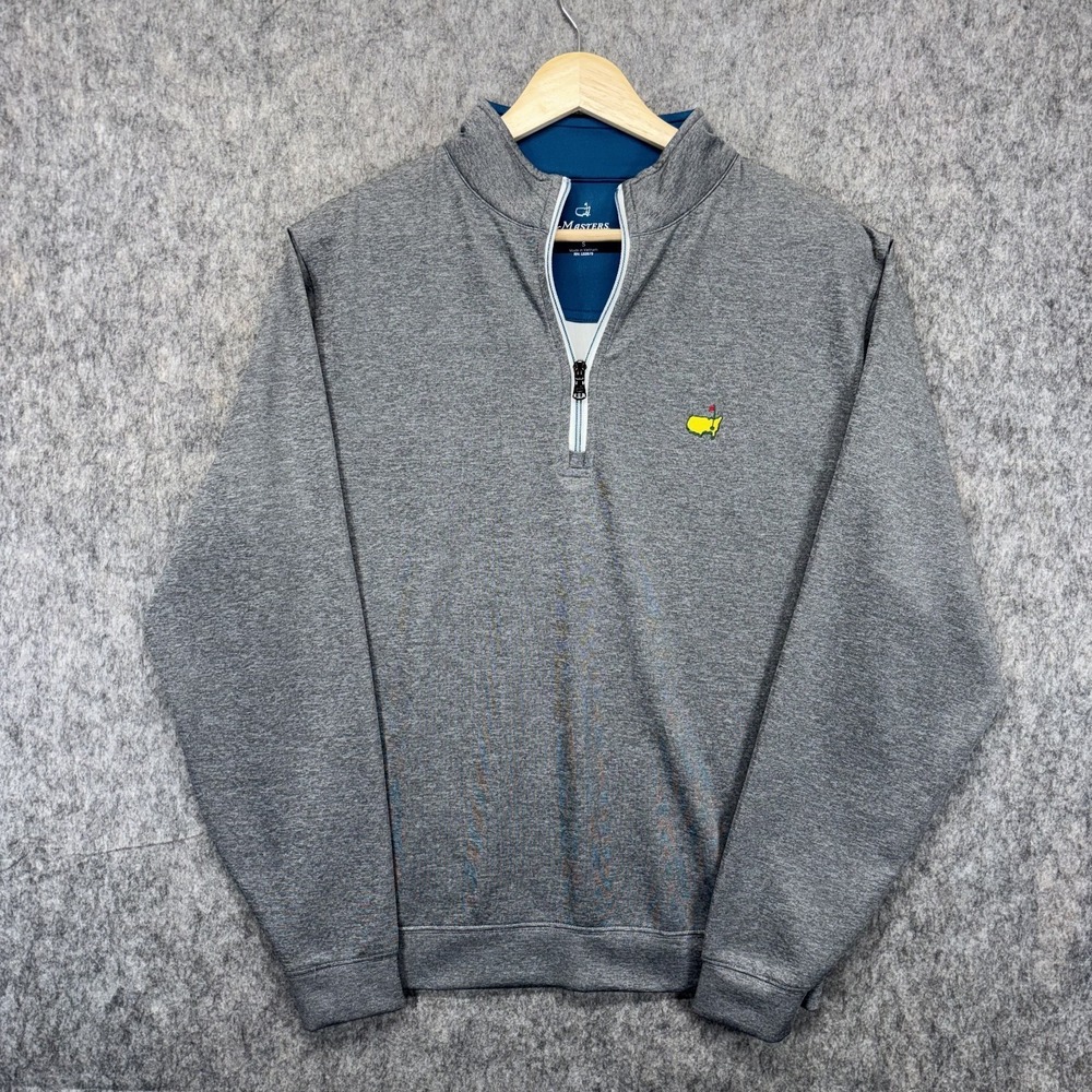 Masters Tech 1/4 Zip Pullover Men's‎ Small Gray Golf Long Sleeve